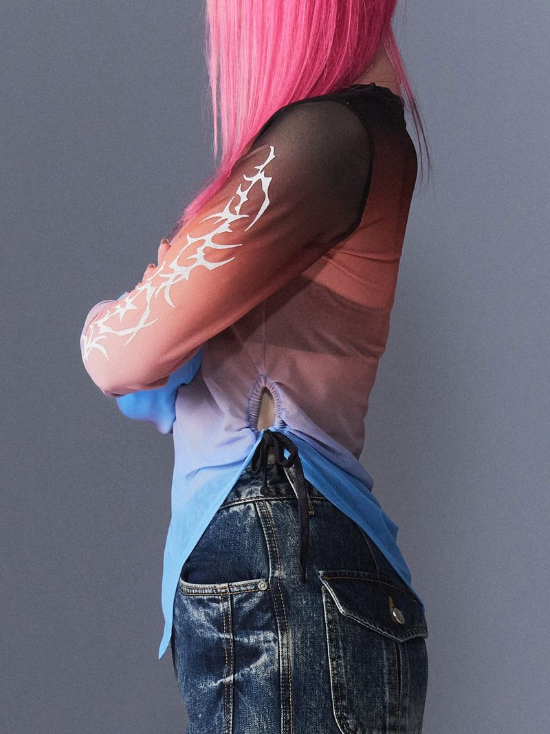 Sunset Tribal Mesh T-Shirts
