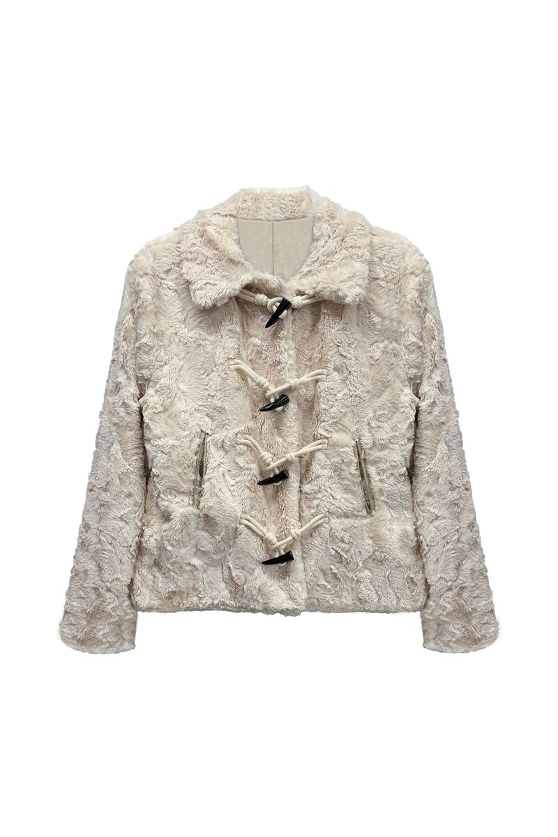 COZY FUR JACKET / BEIGE