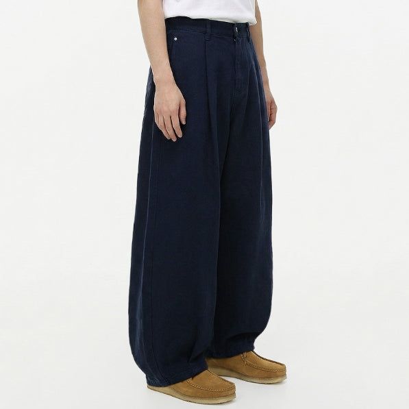 Wide Balloon Chino Pants Navy