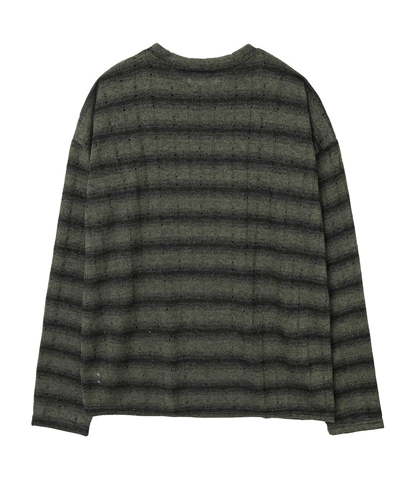 Ruin See-Through Stripe Knit