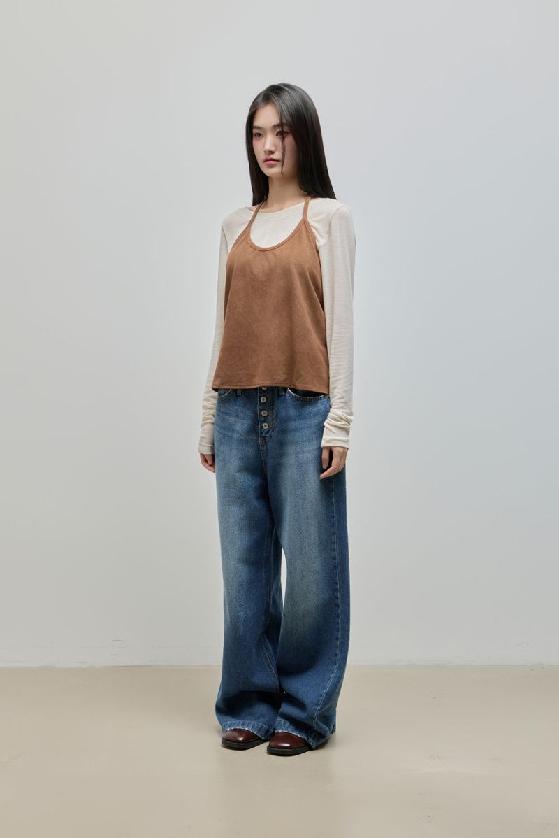 Tencel Long Sleeve Tee_Melange