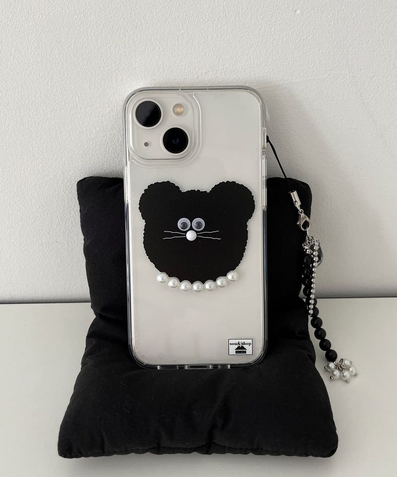 souA（ソウ エー）の「ブラックベアーケース（スマホグッズ/小物）」