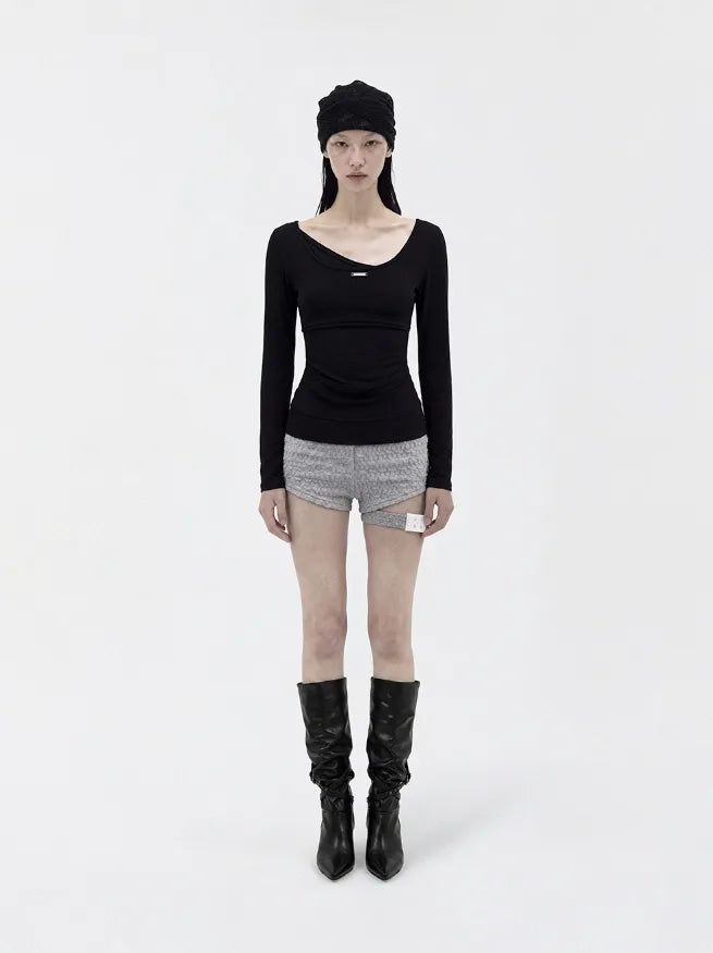 26FW★ [mnem] Offset Layer Tee