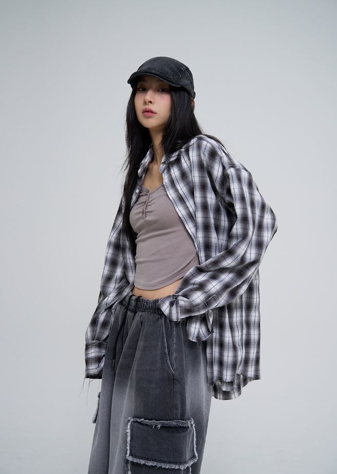 High Wrinkle Decky Check Shirt