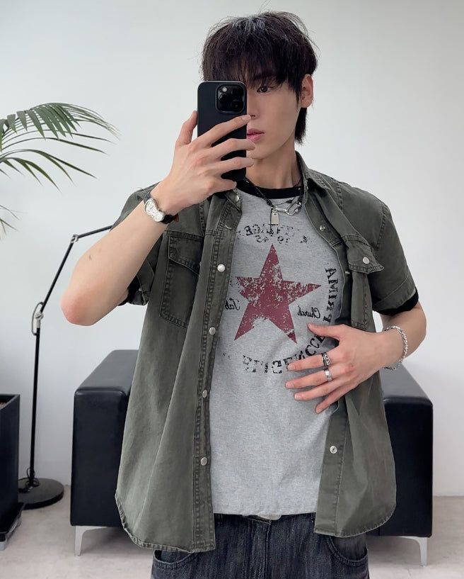 Aran Cation Pocket Short Sleeve Shirt