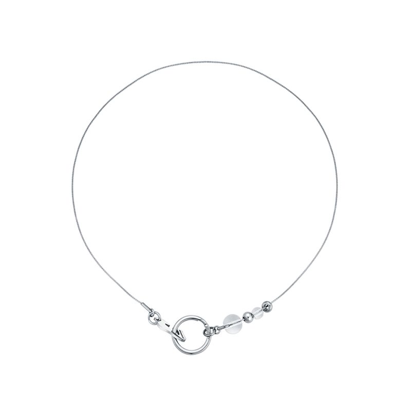 NO.315 [SILVER] GEOMETRY HOOK NECKLACE