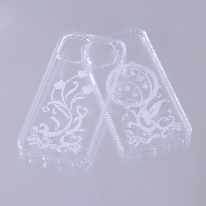 [MADE] Pixel bloom clear jelly case (Tulip)