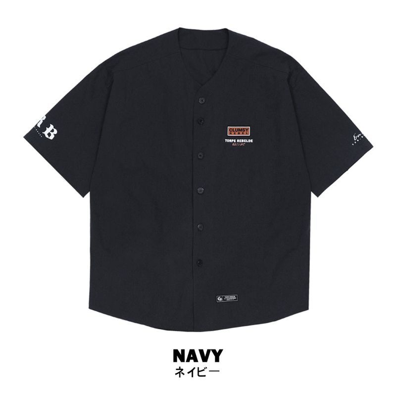 ClumsyRebel（ラムジーレベル）の「ナイロンジャージーシャツ (NAVY)（ジャケット/アウター）」