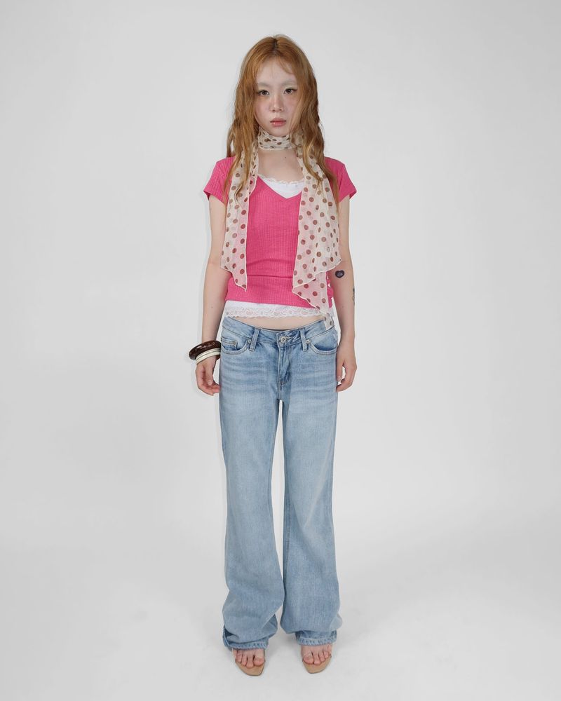 ICE LOW DENIM PANTS