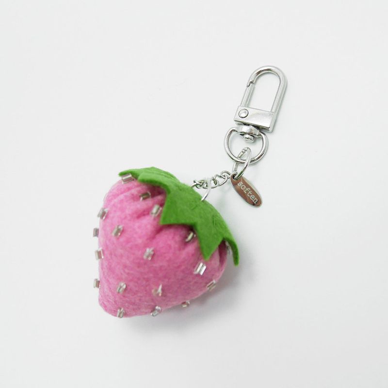 [soft keyring] shining berry (pink)