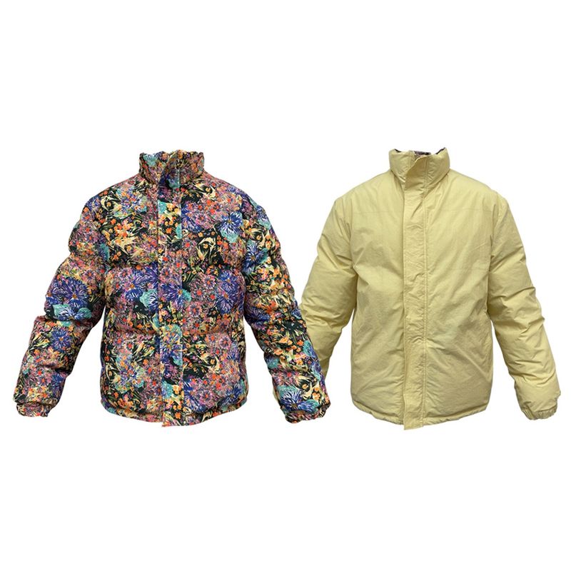 SOLARBALL FLOWER FLAME REVERSIBLE PUFFER LEMON