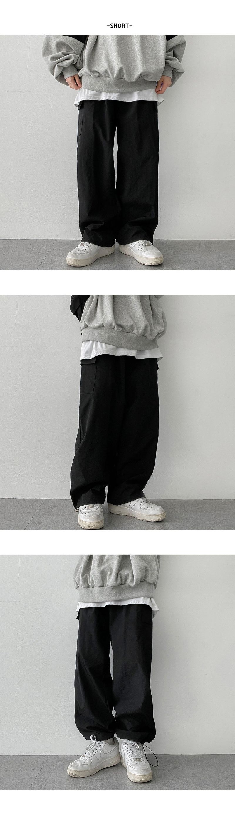 Watch Hem String Cargo Banded Waist Pants