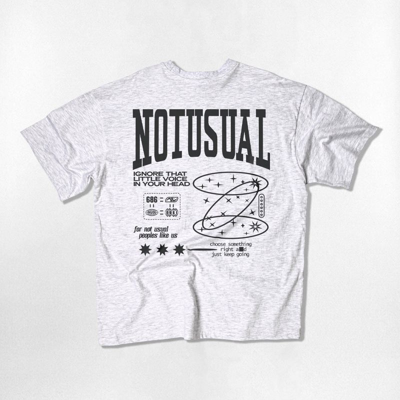 NOTUSUAL（ノットユージュアル）の「シンボルスペースオーバーフィットTシャツ - 4COLOR（トップス）」