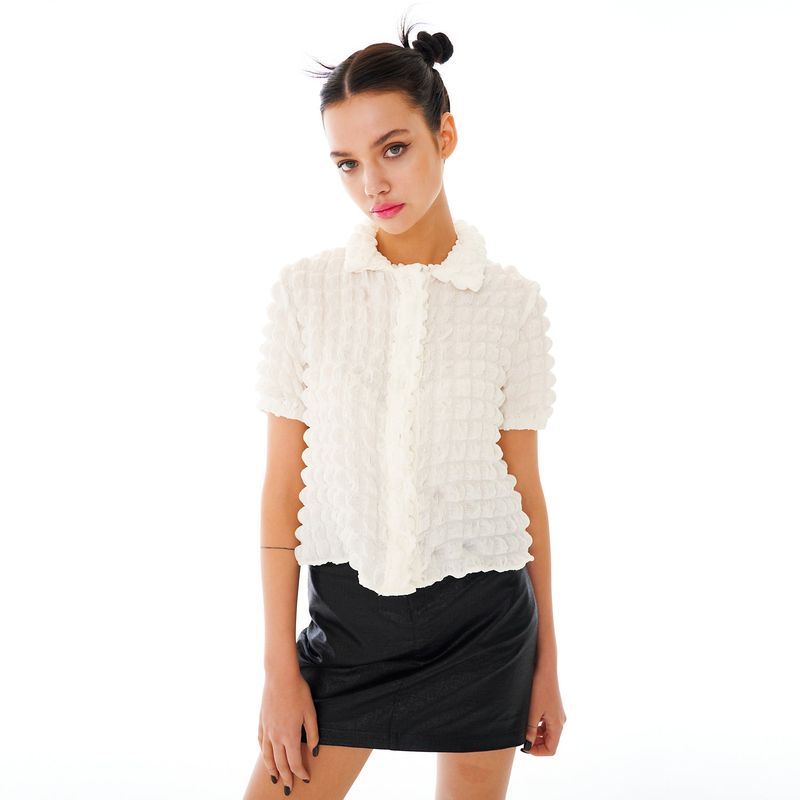 Back Ribbon Shirt [White]