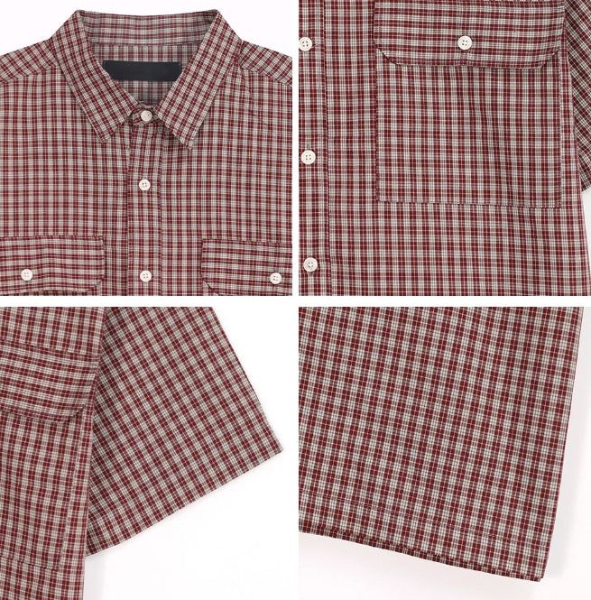 Kea Two-Pocket Crop Check Shirt