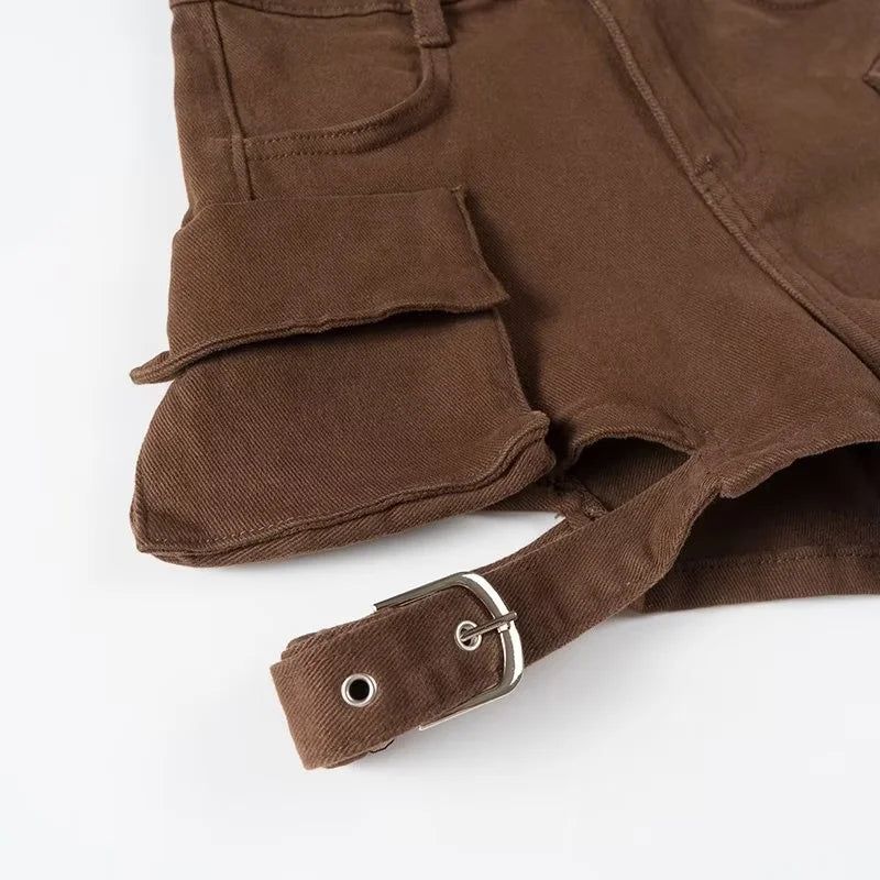 Cargo Belted Shorts 232292336