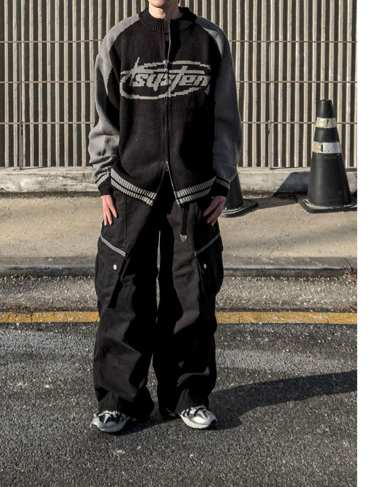 Corel Two-Way Raglan Knit Zip-Up