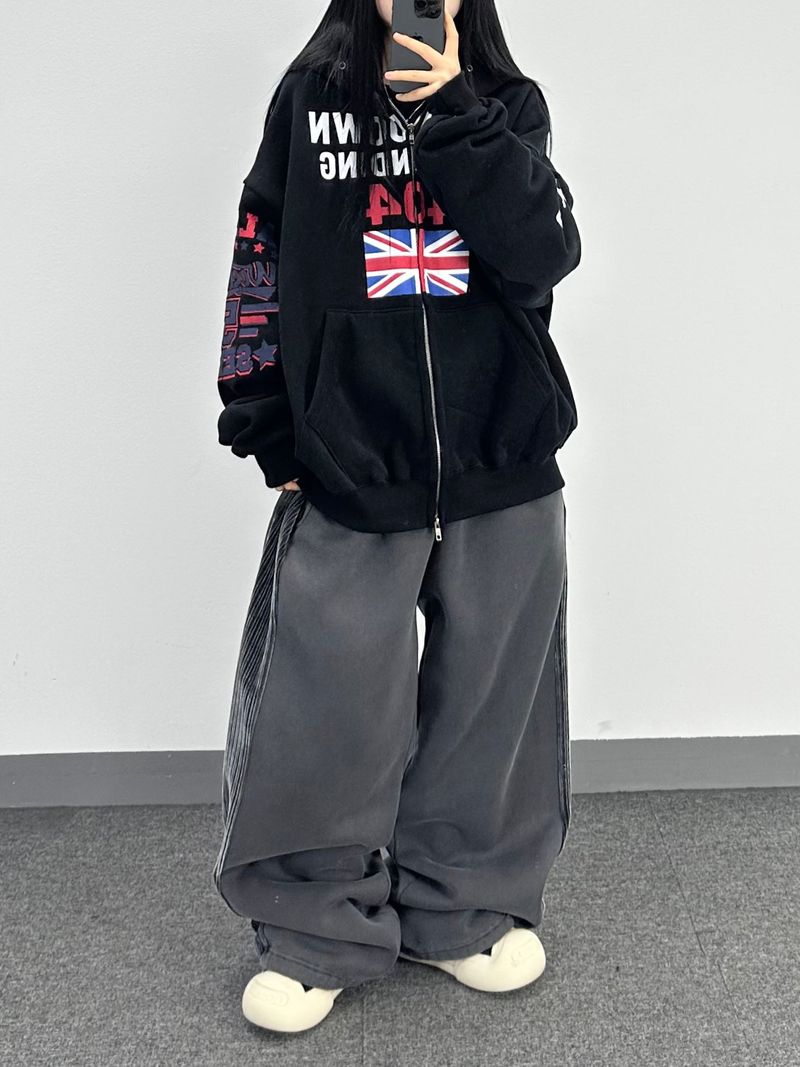corduroy line fleece sweatpants