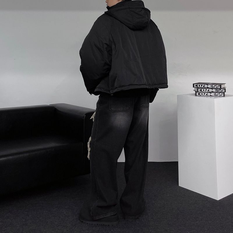 ECT Cropped Hooded Shell Parka (2 colors)
