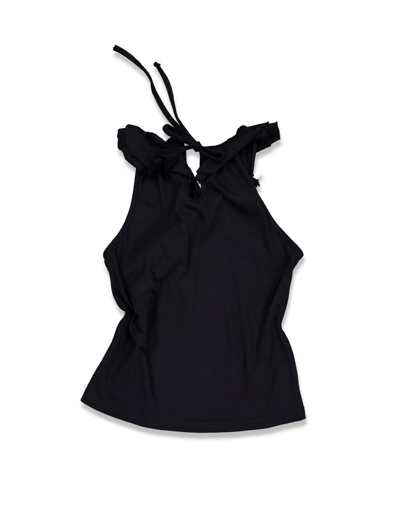 Frill Sleeveless - Black