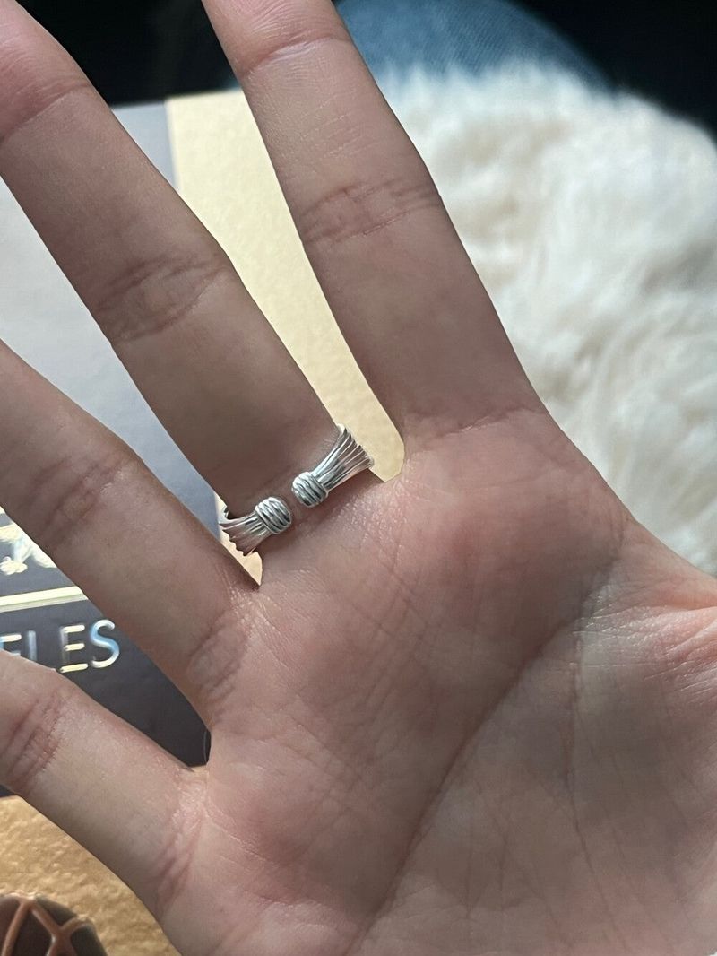 (silver925) Stripe open ring