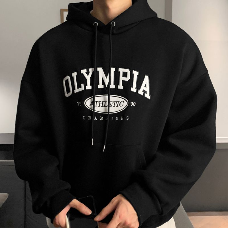 LMN Olympia Embroidery Double Paper Oversized Fit Hooded (6 colors)