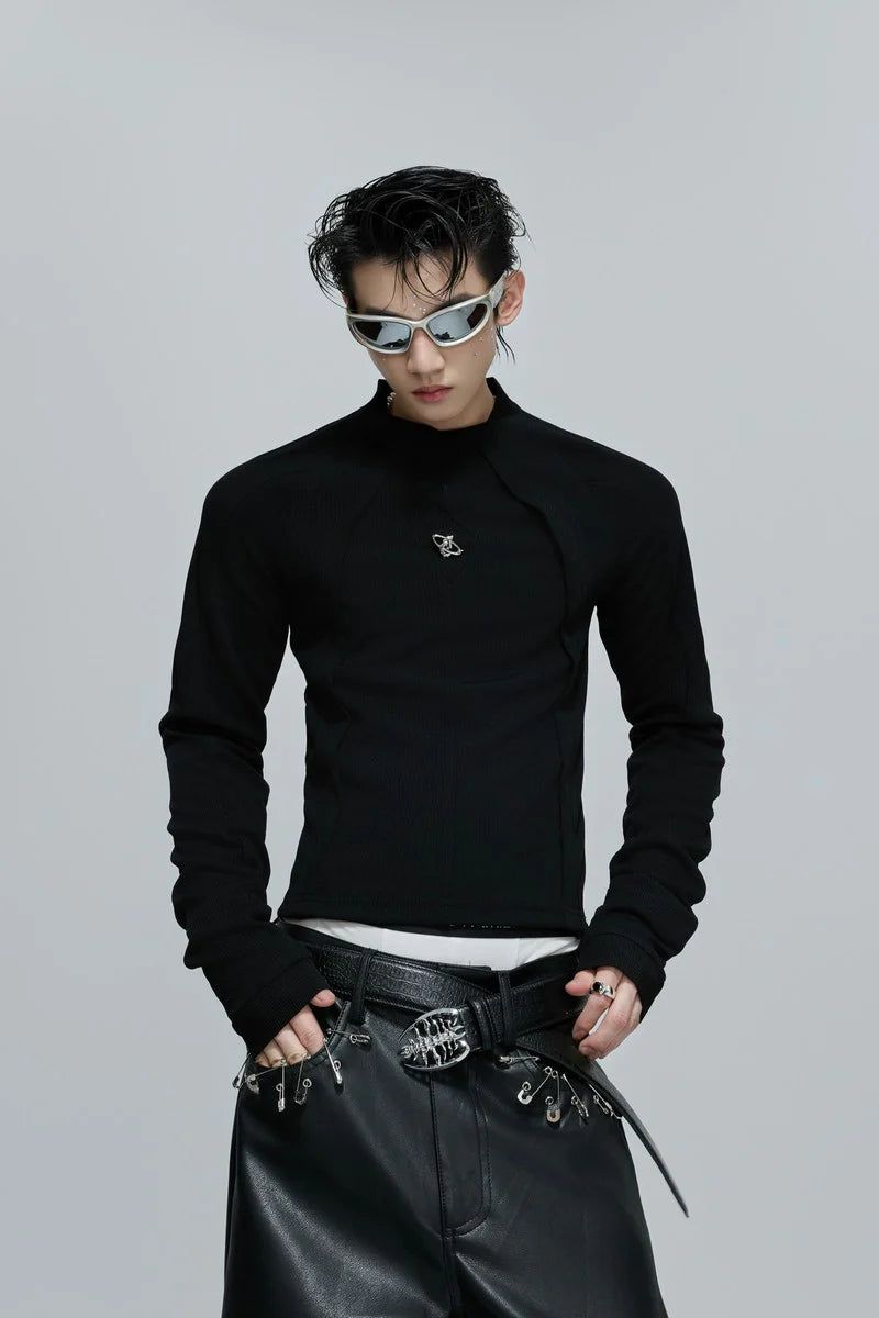 Deconstructed Fitted Long Sleeve Tee