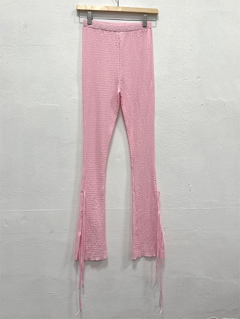 RIBBON BOOTCUT LEGGINGS (4COLOR)