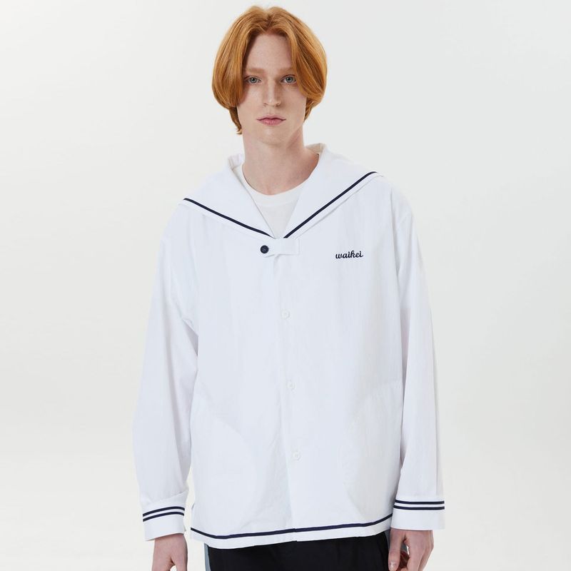 Marine collar flap shirts