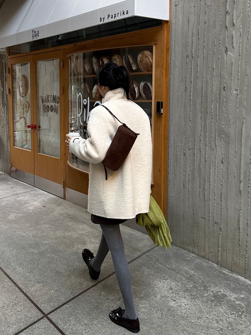 [MADE] KYLIE WOOL ALPACA HANDMADE HALF DOUBLE COAT