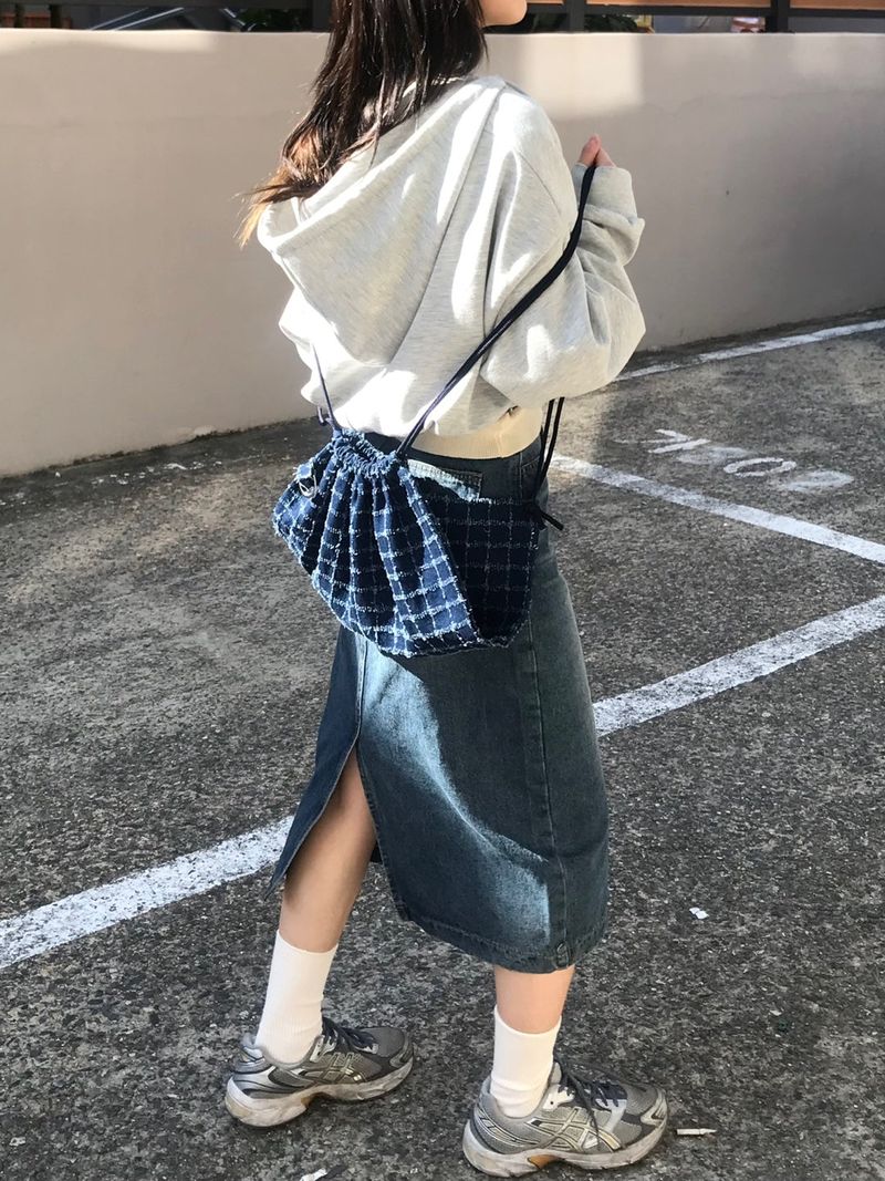 Joli crop two way hood zip up