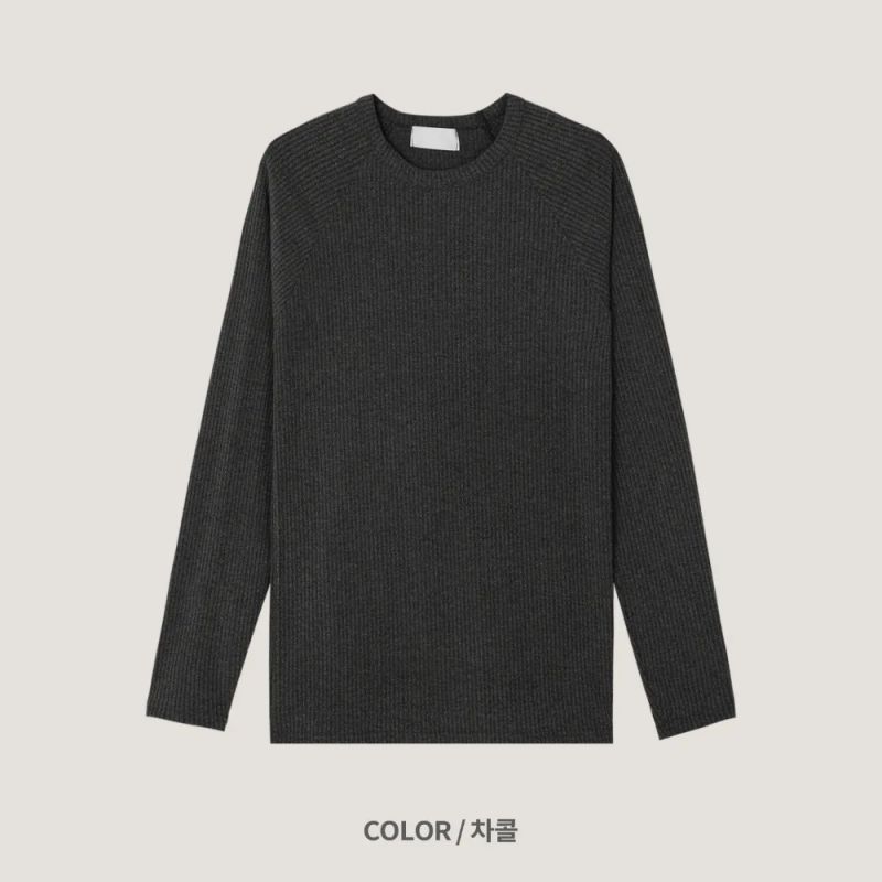 LMN Ness Ribbed Raglan Muscle Long Sleeve T-Shirt (3 colors)