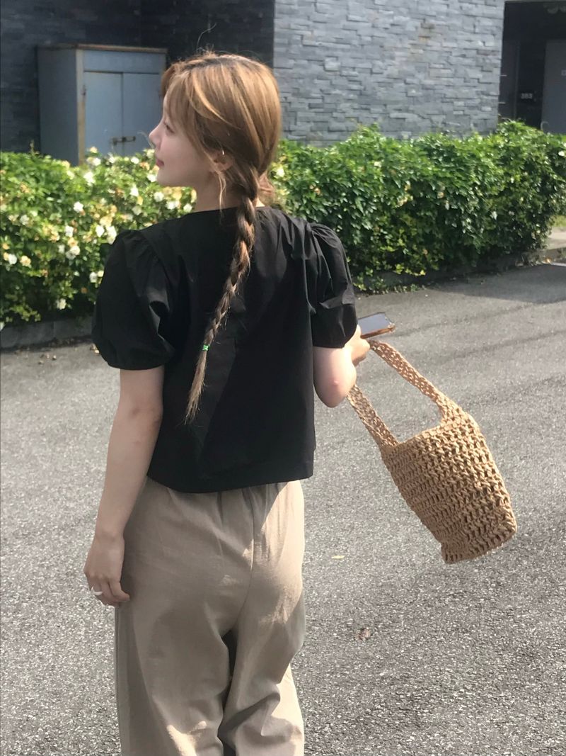 Allium pintuck blouse