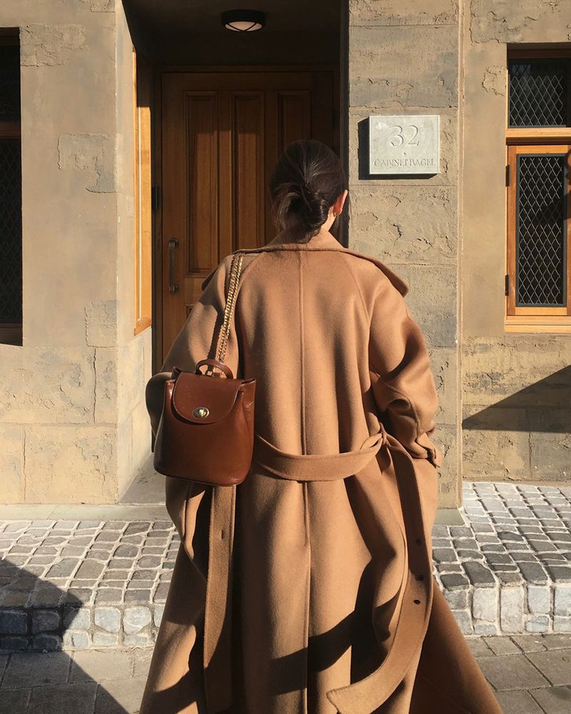 [BELLIDE MADE] ログ ハンドメイドハイネックロングコート