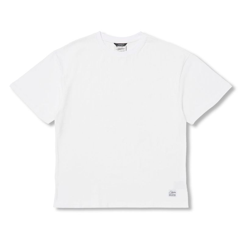 Semi Oversized Blank T-shirts White / Black