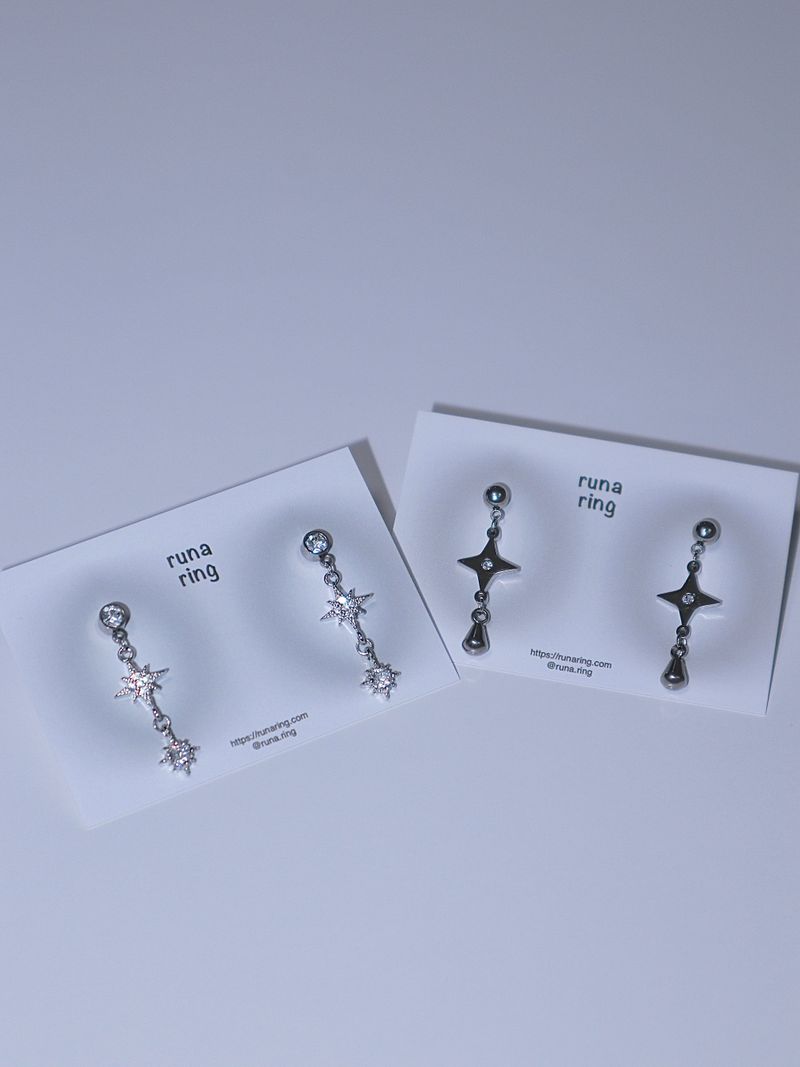 Shiny starlight earrings