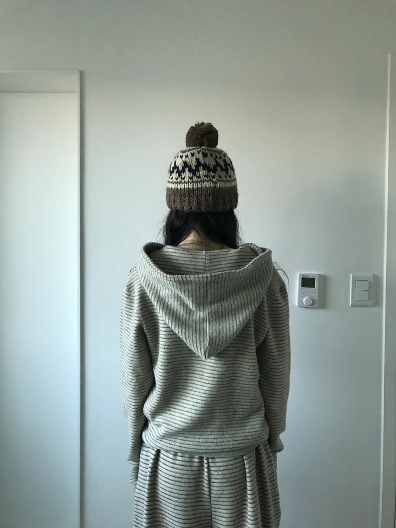 Fwee Fleece Knit Hoodie (2color)