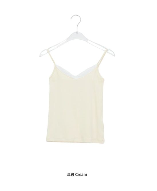 Layered Lace Strap Sleeveless