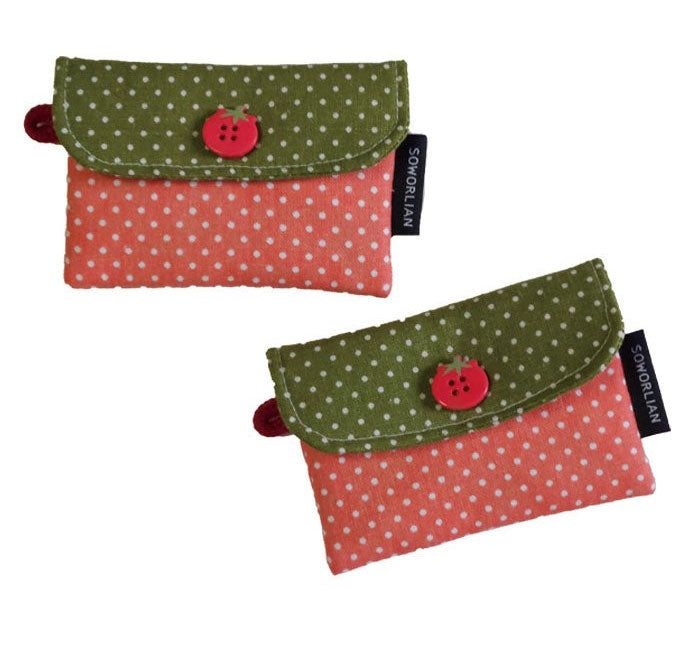 Simple Card wallet _Tomato