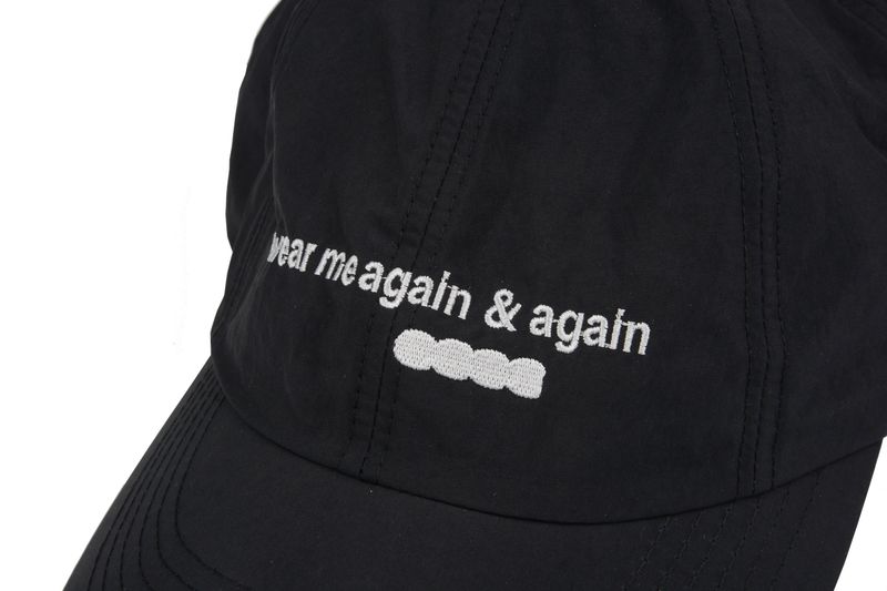 WEAR ME AGAIN & AGAIN NYLON CAP(BLACK)