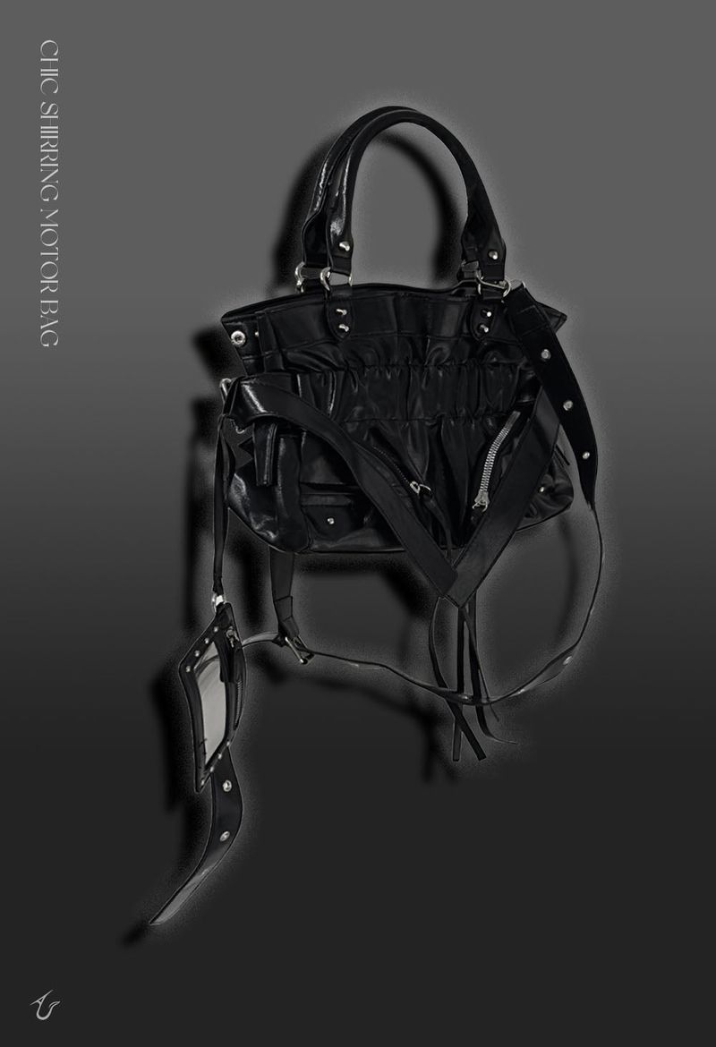 chic shirring motor bag