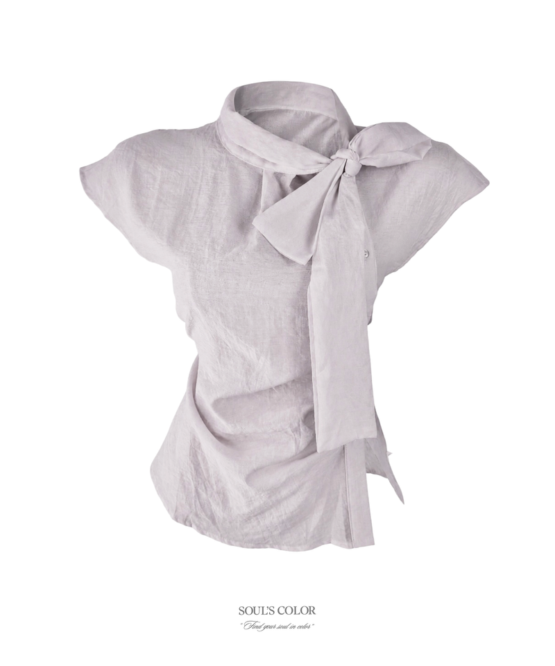 Celina Scarf Blouse (4color)