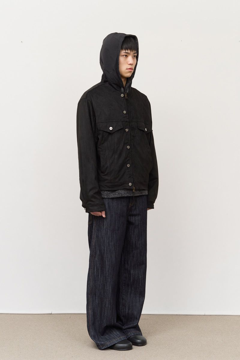 Node Collar Suede Jacket
