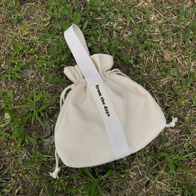 【MADE】Canvas Pouch Bag - Ivory