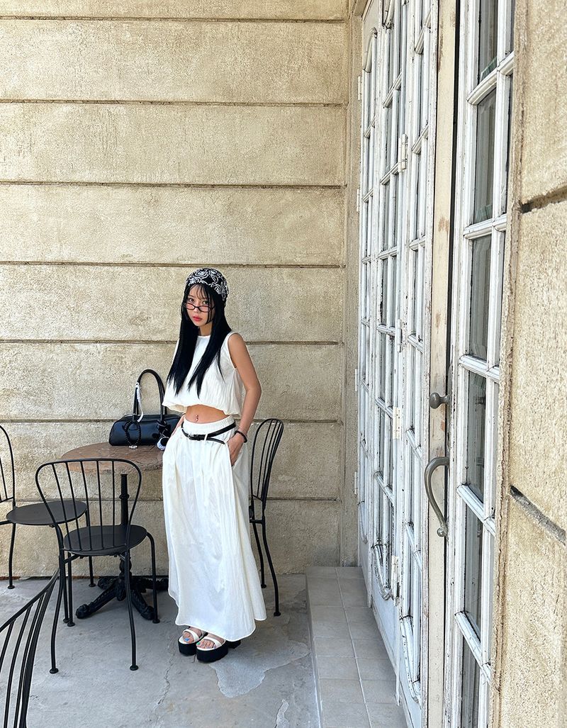 Pumpkin Belt SET Long skirt