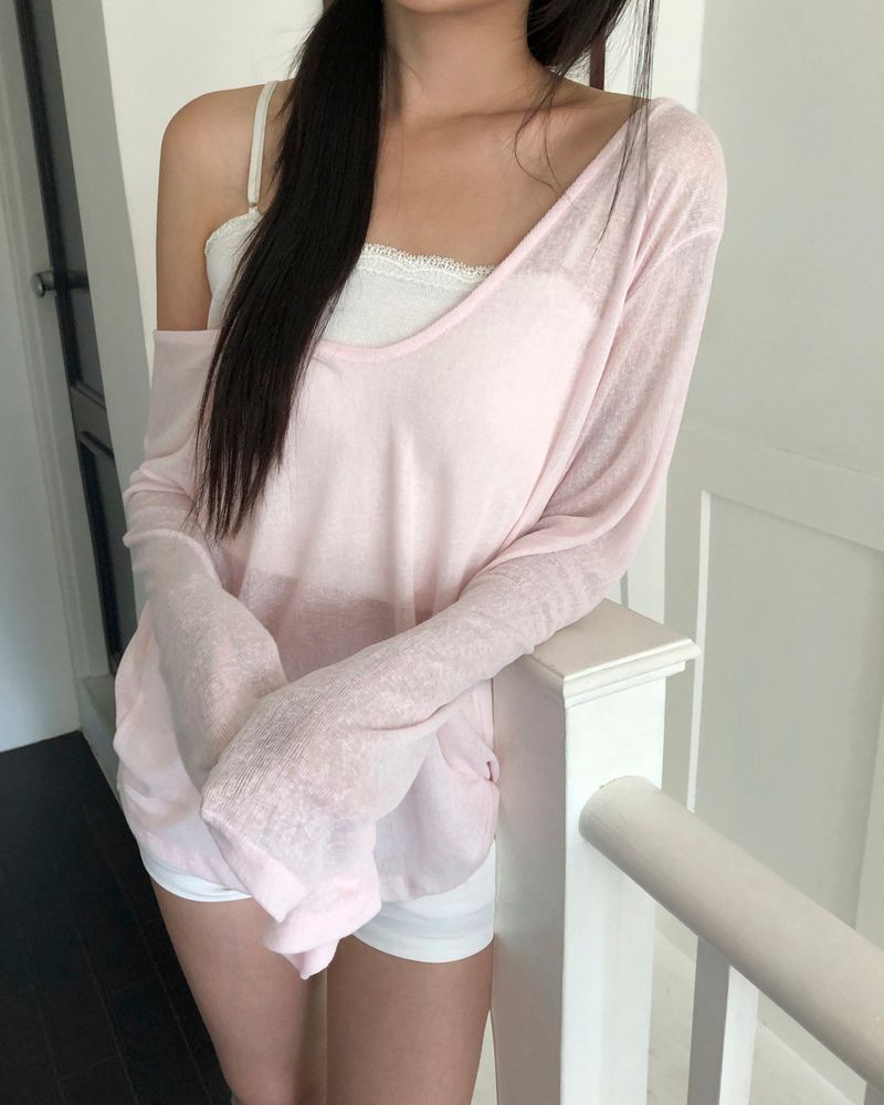 Kajul Sheer Long-Sleeve T-Shirt
