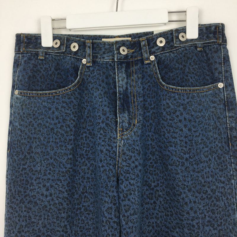 Leopard Denim Pants (1color)