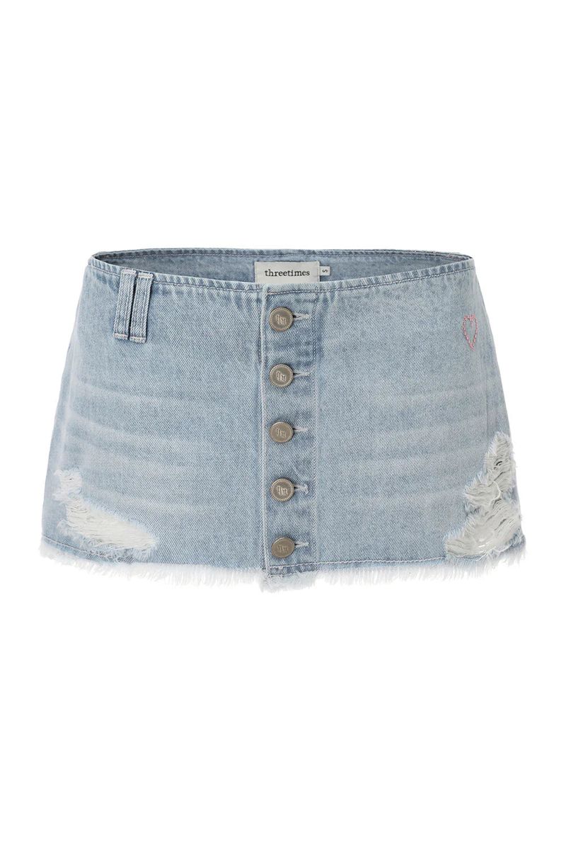 【即日発送】Pink crush denim skirt