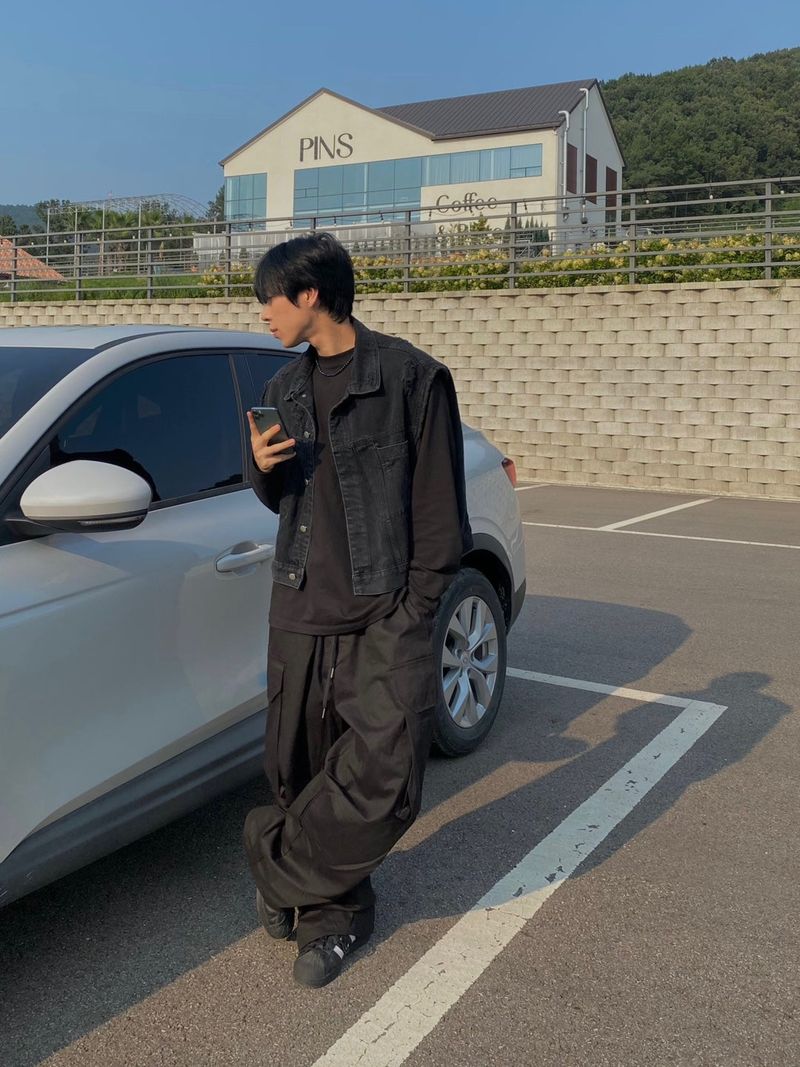 balloon fit cargo pants 2C