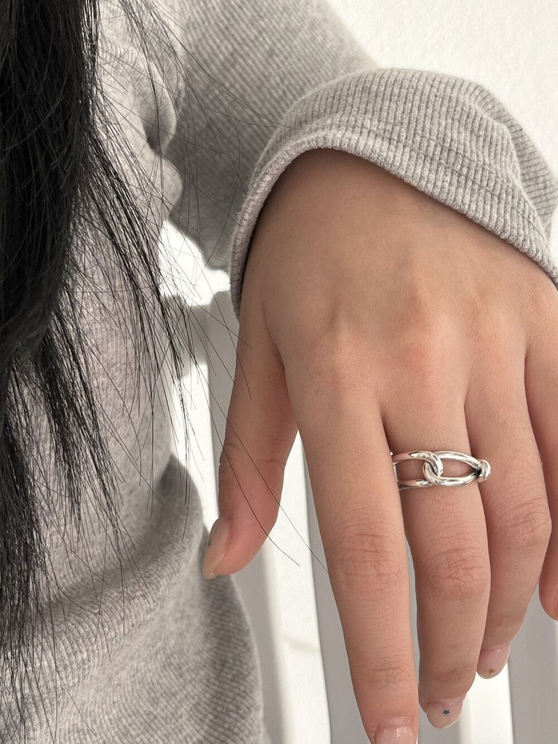 (silver925/18kgold) Cos open ring